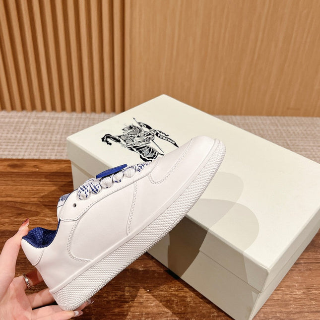 BURBERRY 26S SNEAKERS IN WHITE CALFSKIN