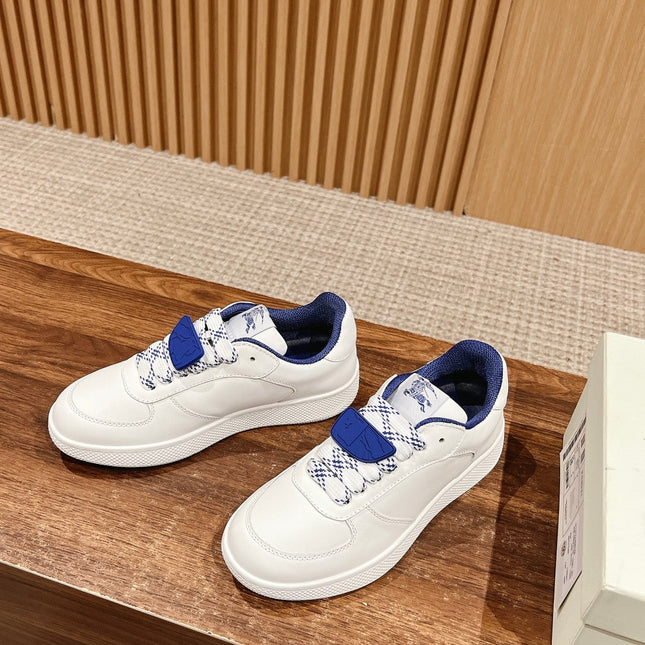 BURBERRY 26S SNEAKERS IN WHITE CALFSKIN