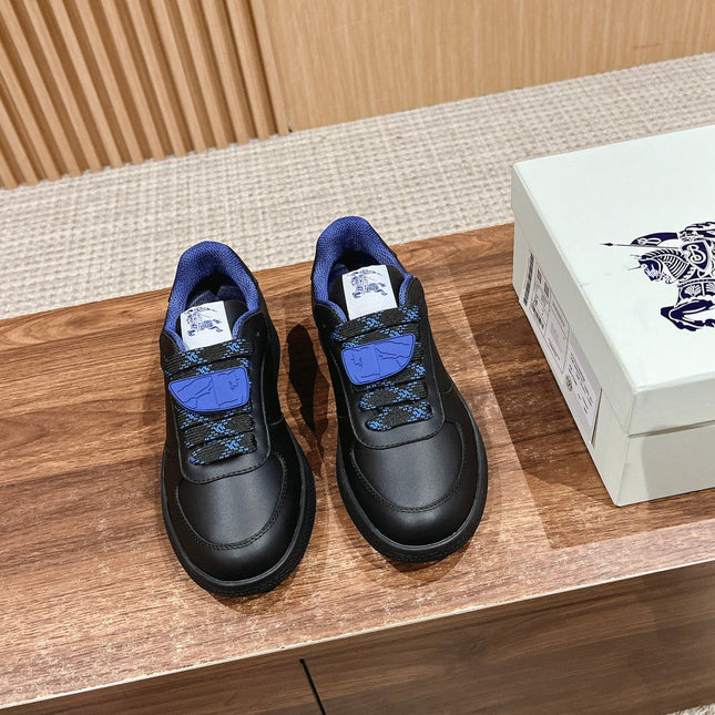 BURBERRY 26S SNEAKERS IN BLACK CALFSKIN