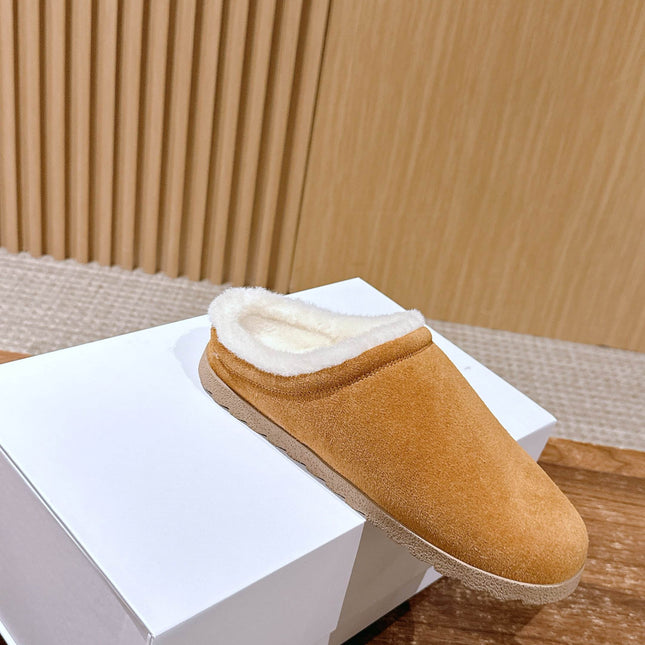 ALO 25S BIRKENSTOCK CLOGS IN LIGHT BROWN SUEDE