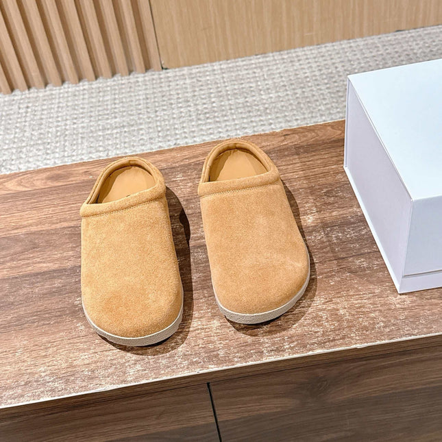 ALO 25S MULE IN LIGHT BROWN SUEDE