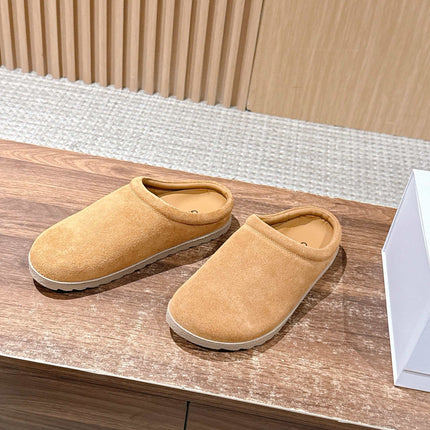 ALO 25S MULE IN LIGHT BROWN SUEDE