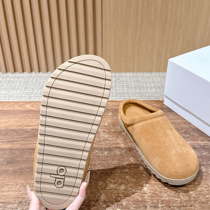 ALO 25S MULE IN LIGHT BROWN SUEDE