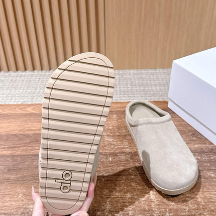 ALO 25S MULE IN SOFT BEIGE SUEDE