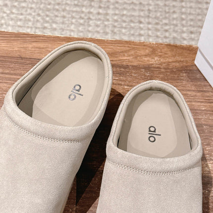 ALO 25S MULE IN SOFT BEIGE SUEDE