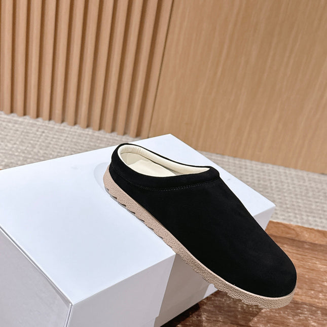 ALO 25S MULE IN BLACK SUEDE