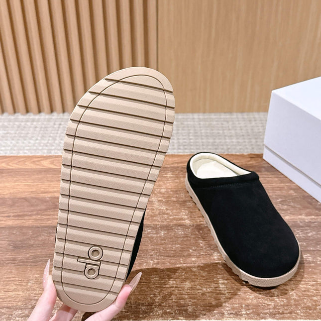 ALO 25S MULE IN BLACK SUEDE