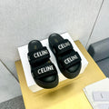 BLACK BLOCK SLIDE MESH NYLON AND TEXT WITH JACQUARD