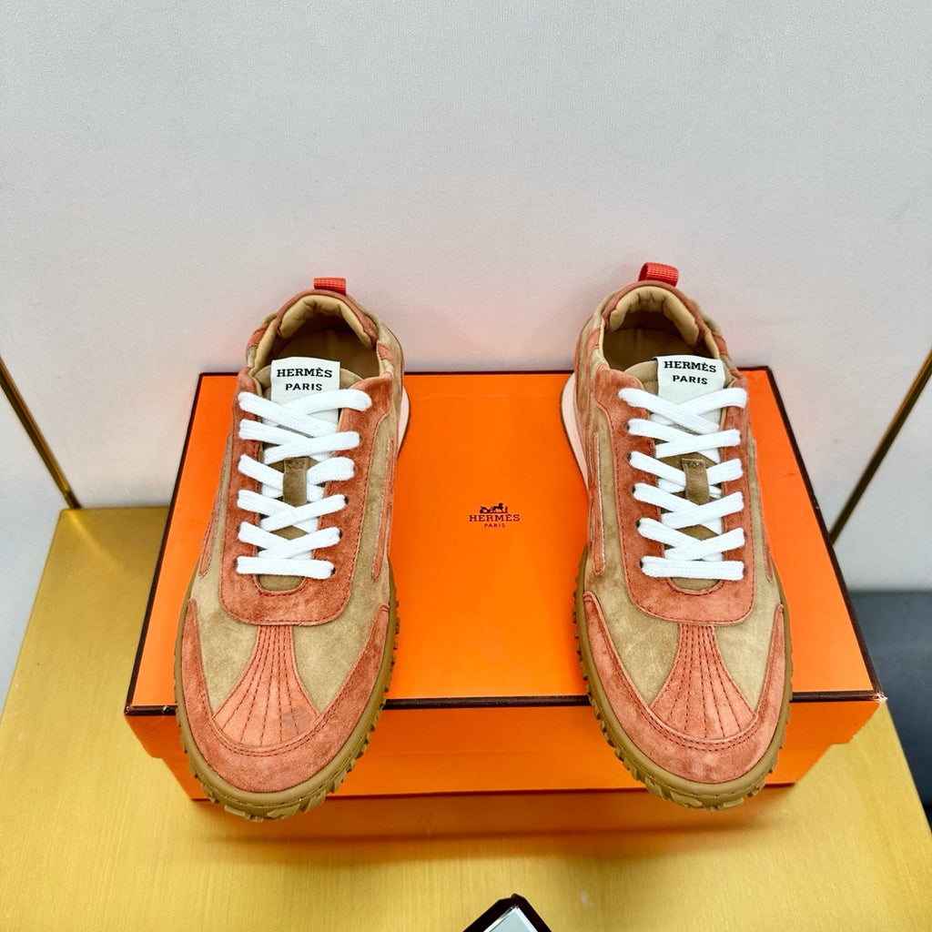 JET SNEAKER IN HONEY MIX TIGER ORANGE