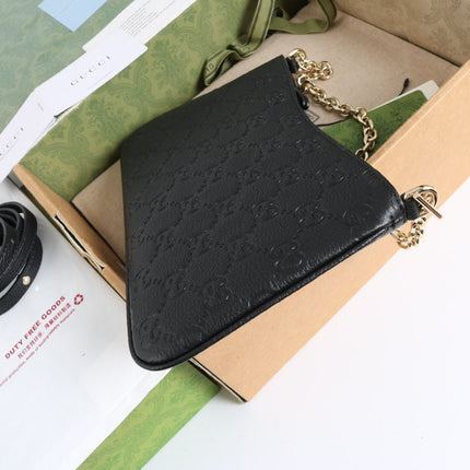 GUCCI 26S MINI BAG 29 IN BLACK CALFSKIN