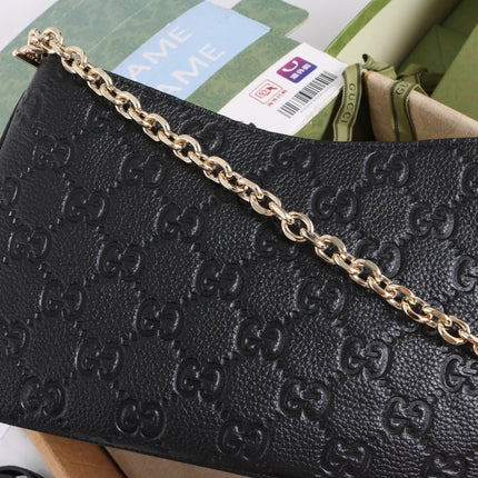 GUCCI 26S MINI BAG 29 IN BLACK CALFSKIN