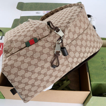 GUCCI 26S BACKPACK 36 IN BEIGE CANVAS