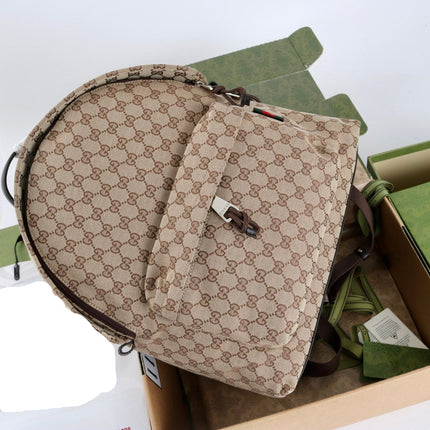 GUCCI 26S BACKPACK 36 IN BEIGE CANVAS