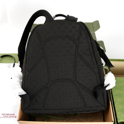 GUCCI 26S BACKPACK 36 IN BLACK CANVAS