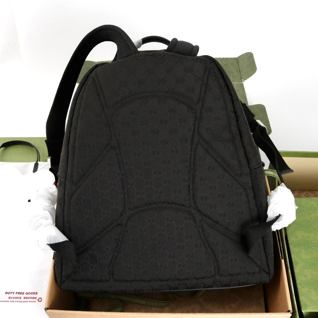 GUCCI 26S BACKPACK 36 IN BLACK CANVAS