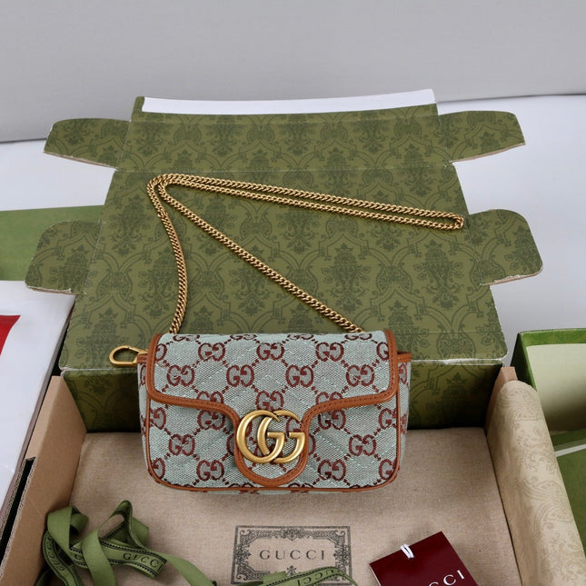 GUCCI 26S GG MONOGRAM 16 IN BEIGE CANVAS