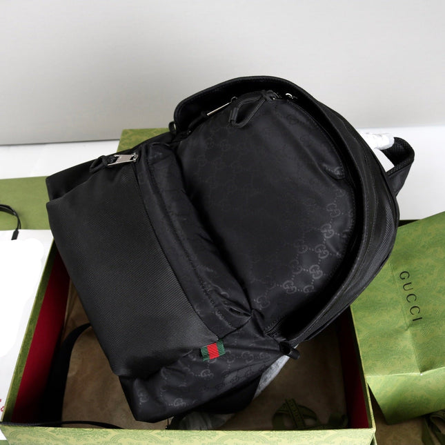GUCCI 26S BACKPACK 36 IN BLACK FABRIC