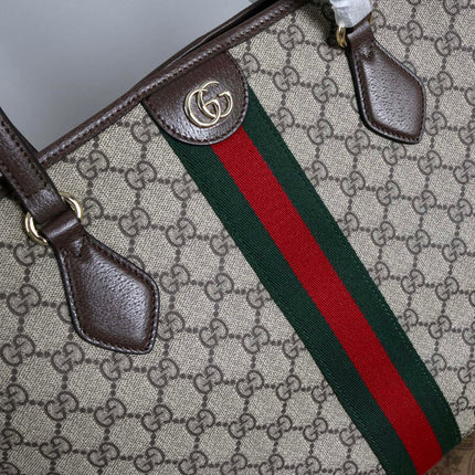 GUCCI 26S TOTE BAG 31 IN BEIGE CANVAS