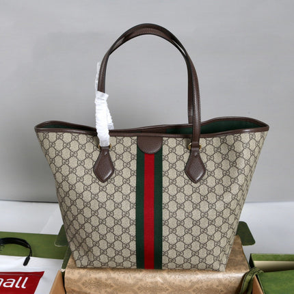 GUCCI 26S TOTE BAG 31 IN BEIGE CANVAS