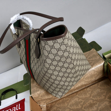 GUCCI 26S TOTE BAG 31 IN BEIGE CANVAS