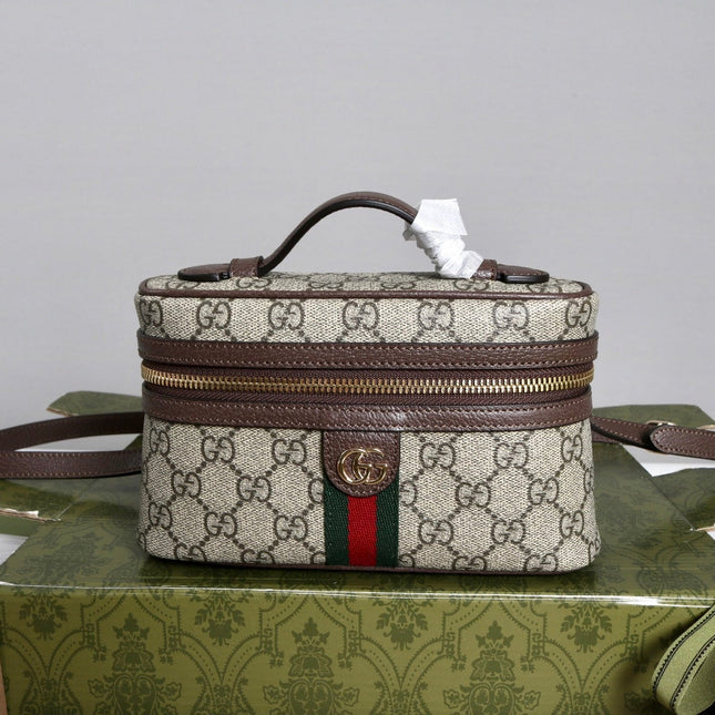GUCCI 26S MINI CROSSBODY BAG 20 IN BEIGE CANVAS