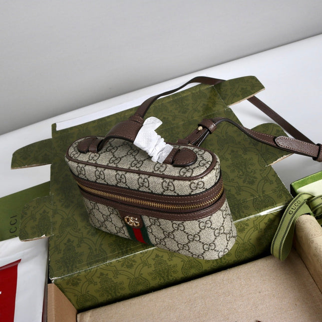 GUCCI 26S MINI CROSSBODY BAG 20 IN BEIGE CANVAS
