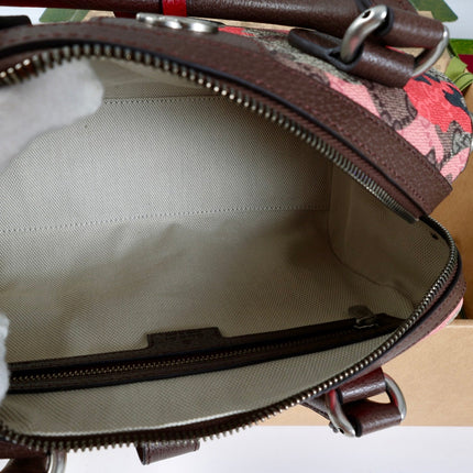 GUCCI 26S BOSTON BAG 25 IN MULTICOLOR CANVAS STYLE 1
