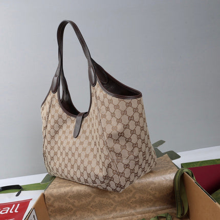 GUCCI 26S TOTE BAG 26 IN BEIGE CANVAS