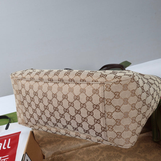 GUCCI 26S TOTE BAG 26 IN BEIGE CANVAS