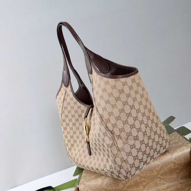 GUCCI 26S TOTE BAG 40 IN BEIGE CANVAS