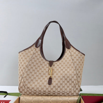 GUCCI 26S TOTE BAG 40 IN BEIGE CANVAS