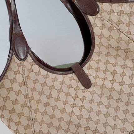 GUCCI 26S TOTE BAG 40 IN BEIGE CANVAS