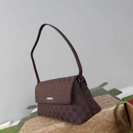 GUCCI 26S SHOULDER BAG 31 IN BROWN CANVAS