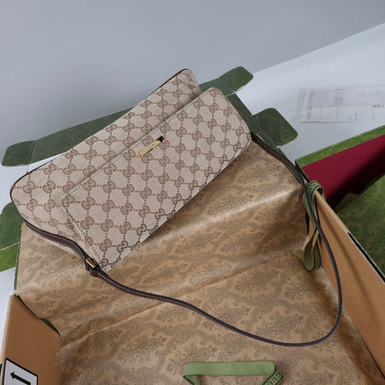 GUCCI 26S SHOULDER BAG 31 IN BEIGE CANVAS