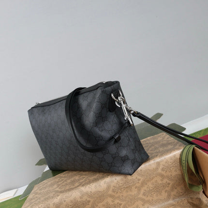 GUCCI 26S CROSSBODY BAG 33 IN BLACK CANVAS