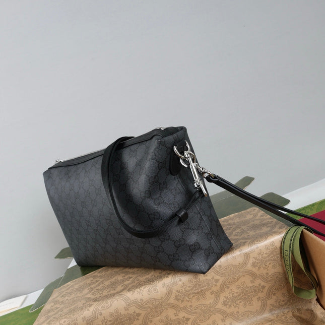 GUCCI 26S CROSSBODY BAG 33 IN BLACK CANVAS