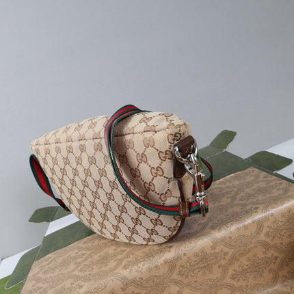GUCCI 26S CROSSBODY BAG 30 IN BEIGE CANVAS