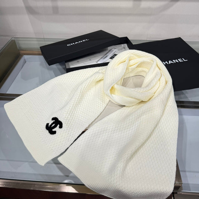 CHANEL 25S SCARF 175 CM IN  WOOL CASHMERE 943086