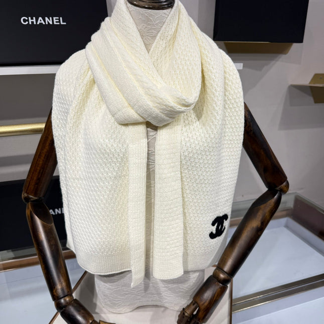 CHANEL 25S SCARF 175 CM IN  WOOL CASHMERE 943086
