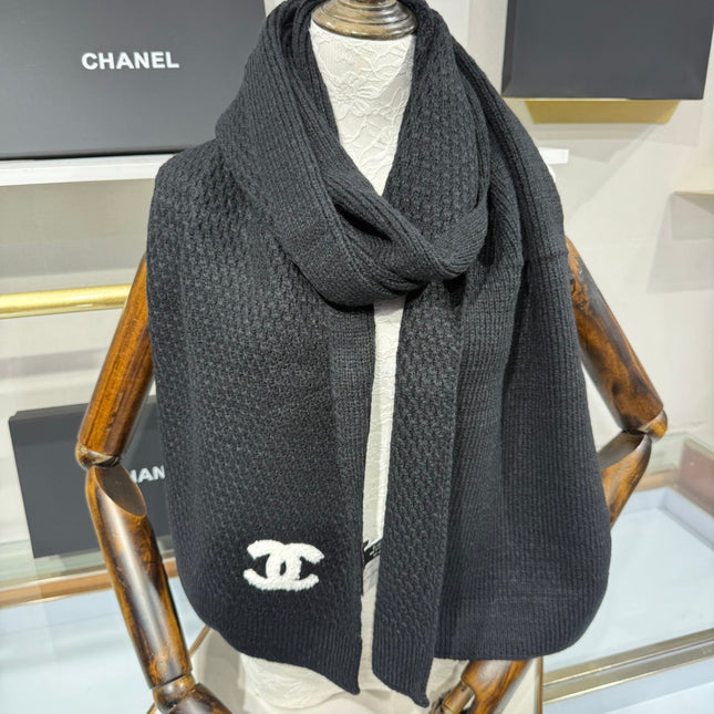 CHANEL 25S SCARF 175 CM IN  WOOL CASHMERE 943087