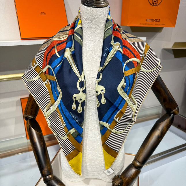 HERMES 26S SCARF 90 IN SILK 307104