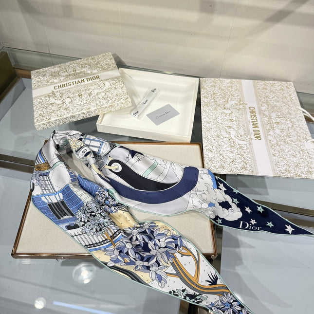 DIOR 26S SCARF 120CM IN SILK 307100