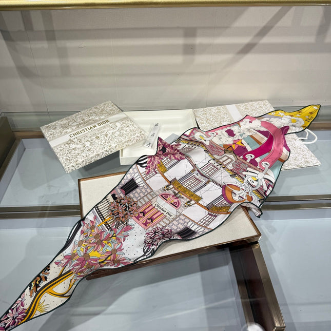 DIOR 26S SCARF 120CM IN SILK 307101