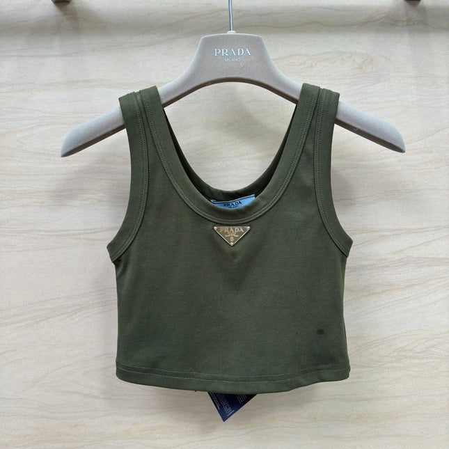 PRADA 26S CREW NECK TANK TOP 656