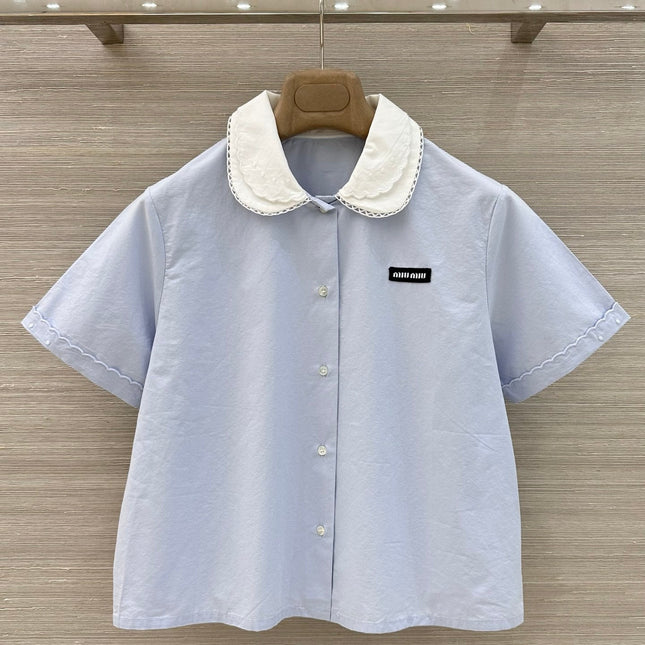 MIUMIU 26S SHORT-SLEEVE SHIRT STYLE 1112