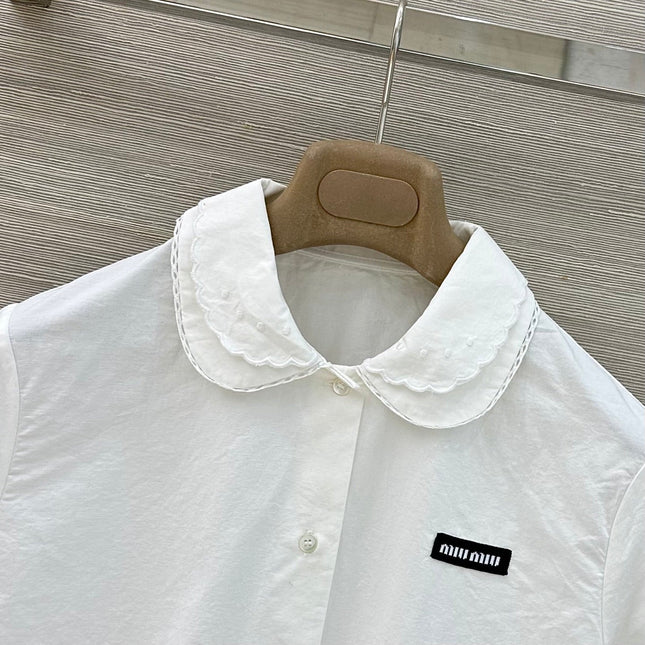 MIUMIU 26S SHORT-SLEEVE SHIRT STYLE 1113