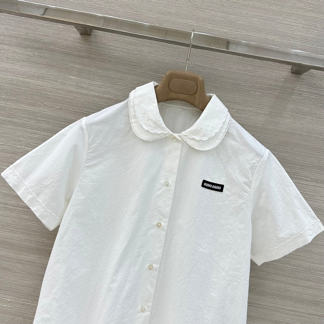 MIUMIU 26S SHORT-SLEEVE SHIRT STYLE 1113
