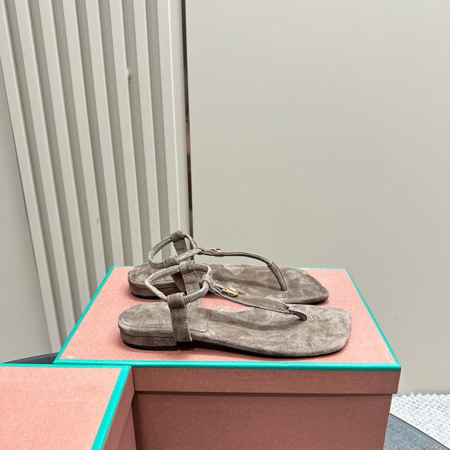 LP MINDIL SANDAL LIGHT BROWN SUEDE
