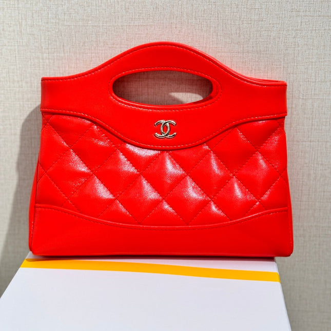 CHANEL 25S SHOPPING BAG 20 CM IN BRIGHT RED LAMBSKIN