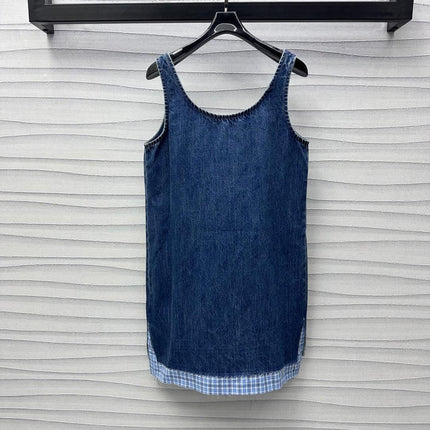 Miu Blue Denim Mini Dress
